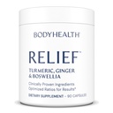BodyHealth Inflam Relief, Joint Supplement, Relief for Back, Dizs, Hands, Turmeric, Boswellia, Ginger, All Natural, Non-GMO, Gluten Free (90 Capsules)