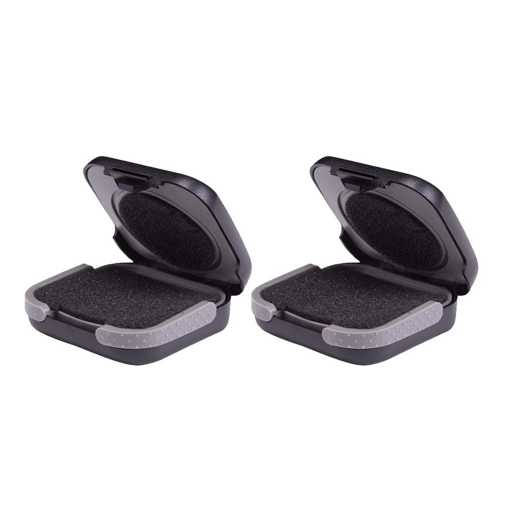 SOUNDLI İşitmeNK Aid Storage Case Hard - İşitme Aids CIC, ITC, BTE ABS Black (2 1 Pack) için değil