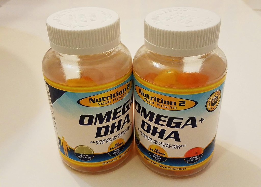 Omega Plus DHA Essential Fatty Acids - Pure Omega 3 Fatty Acids - Chia Oil + DHA - Gummies - Teen, Men, Women EFA Ve DHA Supplements