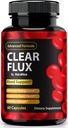 Clear Flux Pills, Resmi ClearFlux Capsules, All- Natural Support, Premium Support to maintain Stable Levels & Health Circulation, All Natural Clear Flux Health Reviews (60 Capsules)