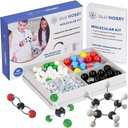 Eski Nobby Chemistry Model Kit - 115 Adet Moleküler Model Set Atomlar, Bonds, Öğretim Kılavuzu - Öğrenciler için STEM Bilim Aracı, Organik Kimya, Moleküler Öğrenme - Renkli Modeller