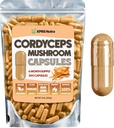 XPRS Nutra Cordyceps Mushroom Toz Capsules - 360 Kont (180 Day Supply) - Premium Cordyceps Mushroom Capsules Gerçek Mushrooms (Cordyceps Sinensis) Stamina ve Performanslarını Desteklemek için