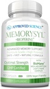 Onaylanmış Bilim MemorySyl - Memory Boosting Supplement - Focus and Concentration - The Cognitive Decline ile - Lion's Mane ve BioPerine - 60 Capsules - Vegan