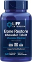 Life Extension Bone Restoreelli Supplement Chewable Tabletler, Bone Health Supplement, Food, Vitamin D, Minerals, Gluten Free, Non-GMO, 60 Tabletler
