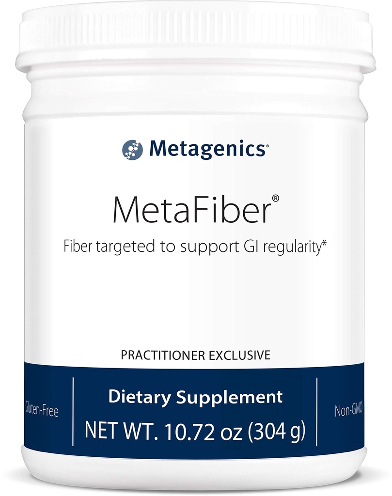 Metagenics MetaFiber - 6 g Diyetary Fiber - Destekler GI Regularity & Occasional Constipation Relief* - Fiber Mix Toz - Non-GMO & Gluten-Free - 10.72 ozz