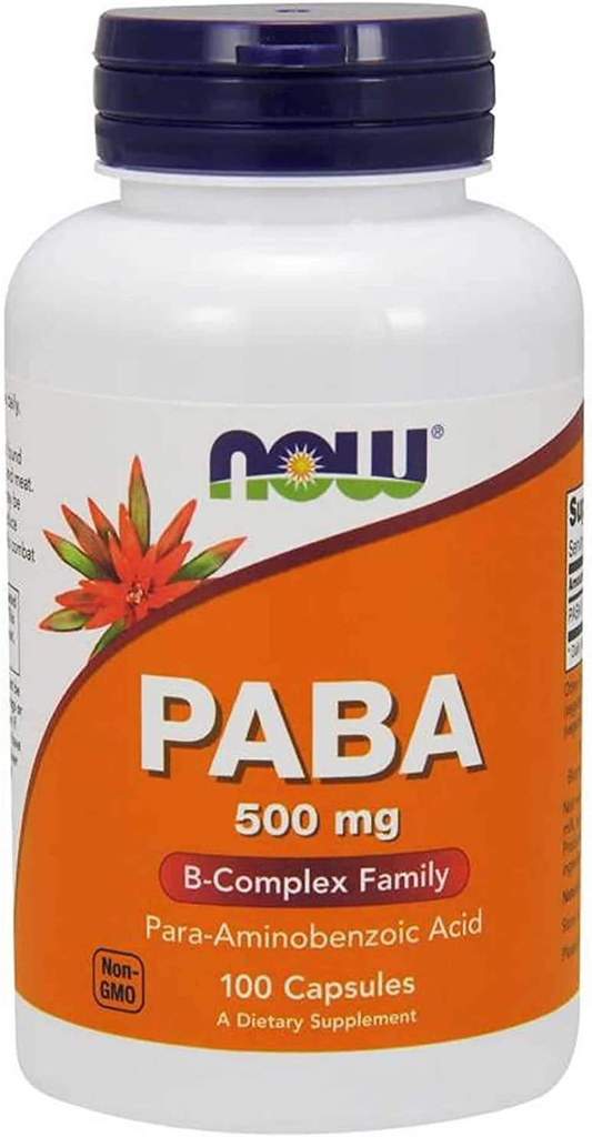 PABA 500 mg 100 Capsules (Pack of 2)