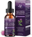 (1 Pack) Süt Butle Extract Drops Silymarin 1000 mg, Liver Health Support Liquid with Dandelion Root & Artichoke, Cleanse and Detox & Repair Liver Herbal Supplement, Vegan, Non-GMO, 1 Fl Oz