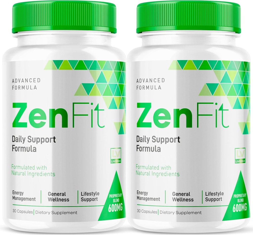(2 Pack) Zenfit Capsules, Zenfit Supplement, Zenfit Pills, Zenfit Natural Supplements, ZenFit, Zenfit Advanced Formula, 60 Capsules for 2 Ay