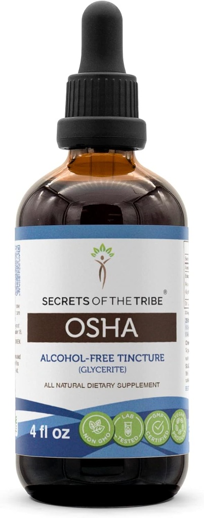 Tribe OSHA Alkol Özgür Sıvı Türlemenin Sırları Responsibly farmed OSHA (Ligusticum porteri) 4 FL OZ OZ