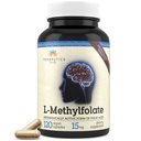 Teraputics L-Methylfolate 15mg | 120 Vegan Capsules | Premium | 5MTHF Mood Homocysteine Metilasyon için Active Methylfolate Supplement - Non-GMO Gluten-Free, No Fillers - Folic Acid Brain Support