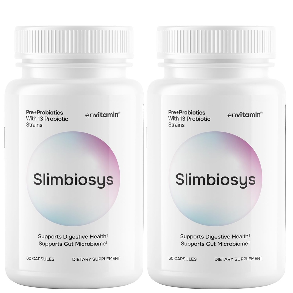 Slimbiosys Ultra Probiyotik Capsule - Pre & Probiyotiks for Women & Men - Microbiome (2 Pack, Slimbiosys)