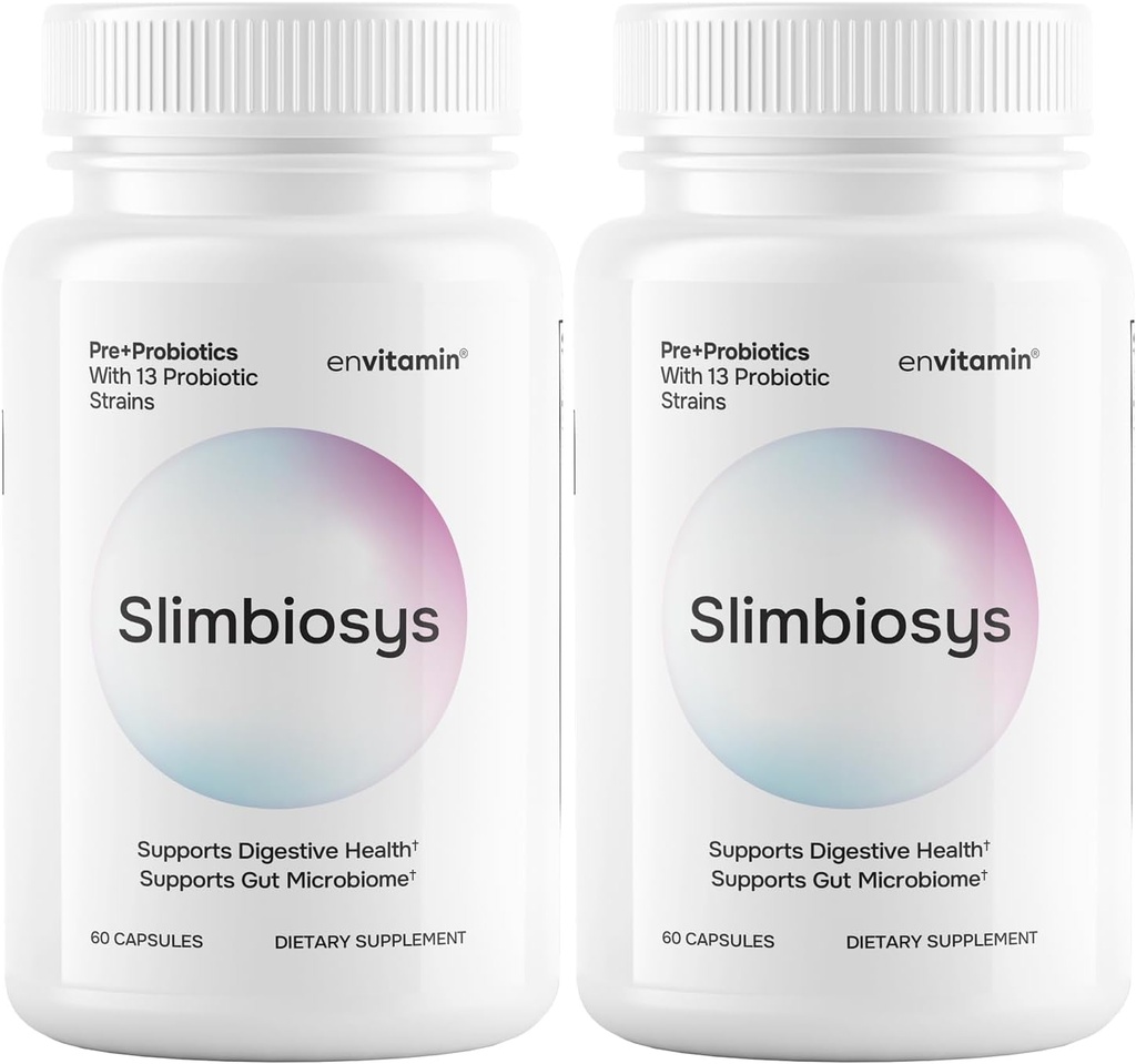 Slimbiosys Ultra Probiyotik Capsule - Pre & Probiyotiks for Women & Men - Microbiome (2 Pack, Slimbiosys)