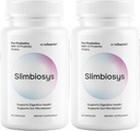 Slimbiosys Ultra Probiotic Capsule - Προ & Probiotics για γυναίκες & άνδρες - Υποστήριξη Microbiome (2 Pack, Slimbiosys)