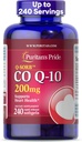 Puritan's Pride Coenzyme CoQ10 200mg, Dietary Supplement for Heart Health, Blood Pressure, Oral Gum Health, and Healthy Aging Support, 240 Servings, Rapid Release Softgels