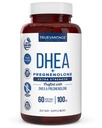 DHEA 100mg Supplement with Pregnenolone 60 mg -Depres Hormon Dengesi, Lean Muscle Mass, Energy, Mood, Sleep ve Men and Women-Pe Capsules