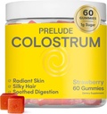 Prelude Bovine Colostrum Chews for Gut Health, Bloating & Beauty for Women & Men - Grassfed Colostrum Gummies for Digestive Health Immunity & Γενική Ευεξία - Συμπλήρωμα Colostrum Made in USA