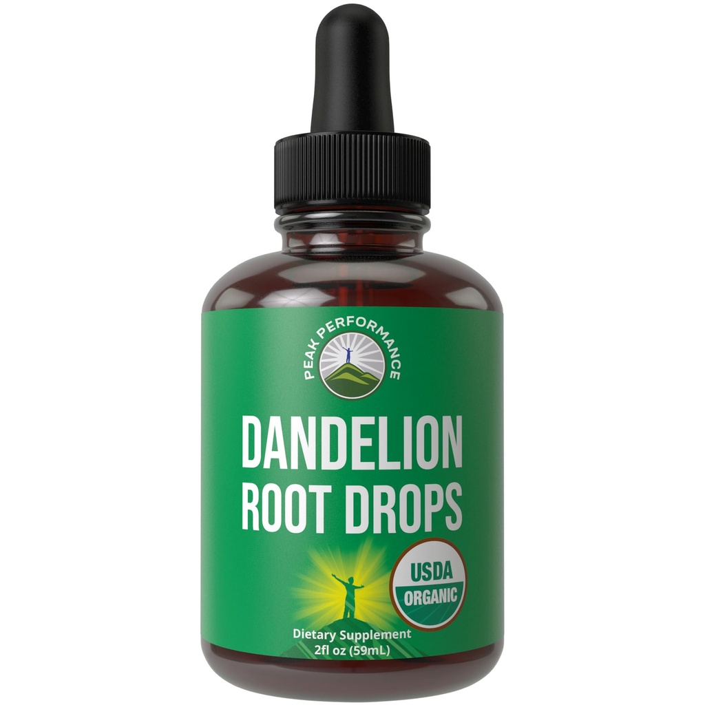 Εκχύλισμα ρίζας δαντελίων. USDA Organic Vegan Herbal Liquid Tibcture Dandelions Συμπλήρωμα για γυναίκες και άνδρες. Μηδενική ζάχαρη, χωρίς γλουτένη συμπληρώματα όχι κάψουλες