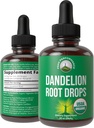 Dandelion Root Extract. USDA Organik Vegan Herbal Liquid Tincture Dandelions Supplement for Women and Men. Leaf Tonic for Immune, Liver, Gut Health. Zero Sugar, Gluten Free Supplements Not Capsules