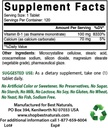Best Naturals Βιταμίνη Β1 ως μονονιτρική θειαμίνη 100 mg & βιταμίνη Β12 6000 mcg