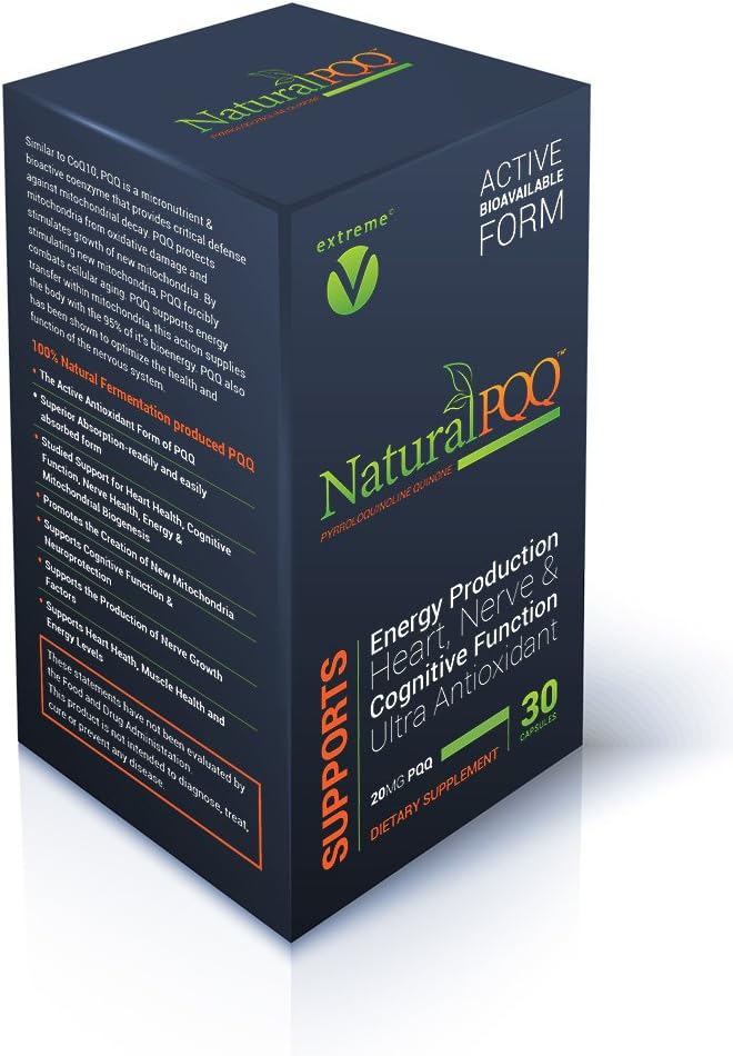 DoğalPQ - Aktif Yaşam Tarzı için Hücre Enerji - 20 mg PQ, Mitochondrial Biogenesis