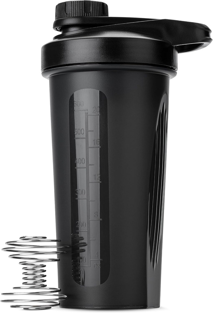 Bay Pen- Shaker Şişeler Protein Mixes with Twist Cap, 28 oz, Black Protein Shaker Şişe with Wiresk Ball, Shaker Cup, Mikser Şişe