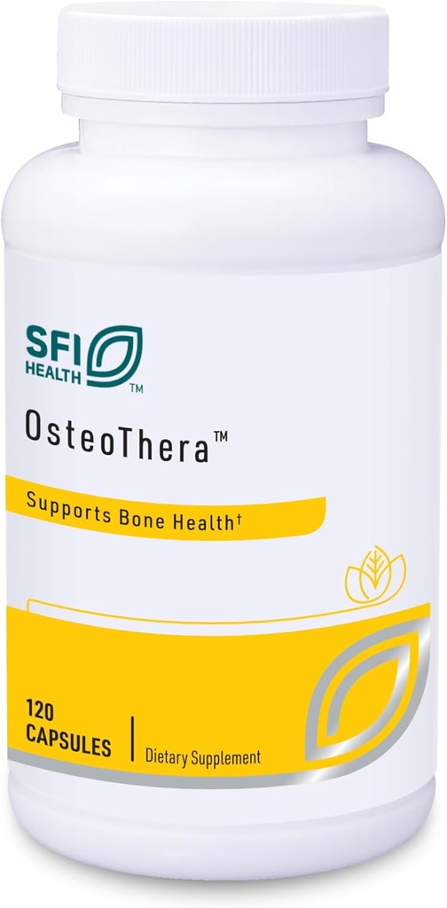 Klaire Labs SFI Health Osteothera Κάψουλες - Hypoallergenic & Multiπαραγοντική φόρμουλα υποστήριξης οστών με ασβέστιο, βιταμίνη K, D3, μαγνήσιο & βόριο (120 κάψουλες)