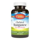 Carlson - Chelated Manganese, 20 mg - Üstün Aborpsiyon, Sağlıklı Metabolism, Bone Support & Brain Health, 250 Tablet