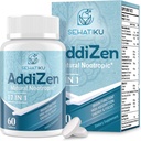17-in-1 Brain Supplement for Memory and Focus | Natural Nootropics Brain Supplement for Brain Cognition, Energy | High Abxia | L-Theanine, Phytonutrient ve Vitamins B6, B12 | 60 Tabletler