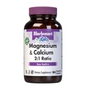 Bluebonnet Beslenme Magnezyum & Kalsiyum 2:1 Oran, Bone Health*, Non-GMO, Vegan, Kosher sertifikalı, Gluten-Free, Soy-Free, Dairy-Free, 180 Sebze Capsules, 60 Hizmetler