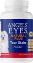 Angels' Eyes Natural Plus Tear Stain Supplement Sweet Potato Toz for Köpekler, Stained Fur, Eyebright, Olive Leaf, Marshm Root, No Wheat or Corn, Sınırlı Malzemeler, Vegetarian, 75g