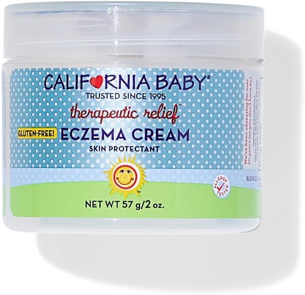California Bebek Eczema Krem | Steroid-Free Eczema Tedavisi | Colloidal Oatmeal + Aloe Vera | Çocuklar için Eczema Lotion + Yetişkinler | 57 g / 2 oz.