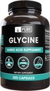 Pure Original Materialss Glycine (365 Capsules) No Magnezyum Or Rice Fillers, Always Pure, Lab TY