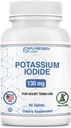 Potasyum Iodide Tabletleri 130 mg Kosher Iodine Tabletleri, Tiroid Desteği – 60 Tablet