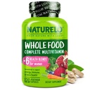 NATLO Bütün Gıda Kadınlar için Çokvitamin - Vitaminler, Mineraller ve Organik Türler - Enerji ve Kalp Sağlığı için Tamam - GMO - 120 Vegan Capsules
