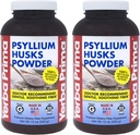 Yerba Prima Psyllium Husk Powder 12 oz (Pack of 2) - Natural Fiber Supplement