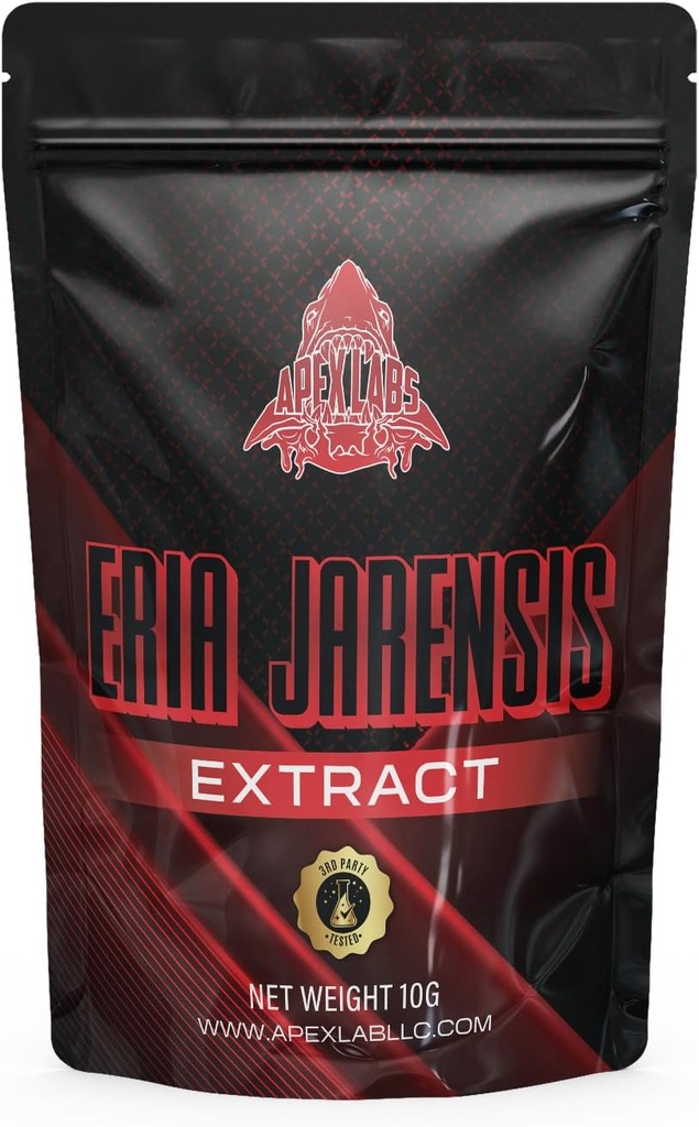 ERIA JARENSIS Extract - Bulk Powder 10 Grams 133 Servings - Νέο συμπλήρωμα πίου ✮ Νέο διεγερτικό και NOOTROPIC ✮ Αυξήστε το Focus Energy Γνωστική Απόδοση - Scoop Περιλαμβάνεται