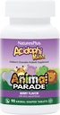 NaturesPlus Ζωική Παρέλαση AcidophiKidz, Berry Flavor - 90 Μασώμενα, Ζωομορφές Δισκία - Συσκευασία των 2 - με Προβιοτικά, FOS & Σπόροι Σταφυλιού - 180 Σύνολο Σερβίρει