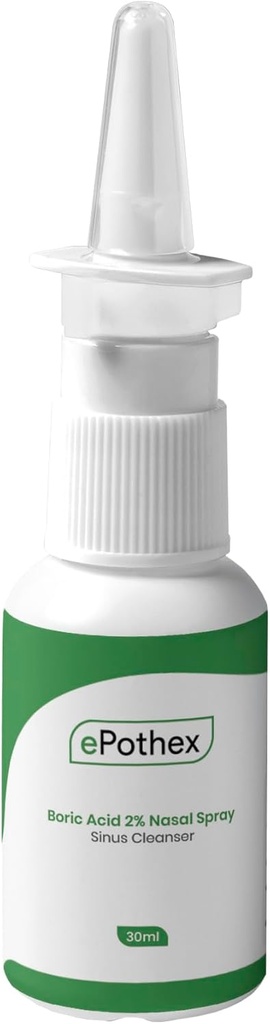 Boric Acid 2 Nasal Mix - Clears Airway Passages - Mevsim ve Kronik Sinus Challenges için Destek sağlayın - 30 ml
