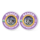 Badger - Νυχτερινή Μπάλα, Χαμομήλι & Λεβάντα, Φυσική Μπάλα Ύπνου για Παιδιά, Αρωματισμένο Χαλαρωτικό για Παιδιά, Παιδιά Βιολογική Μπάλα Ύπνου, 2 oz (2 Pack)