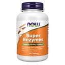 NOW Συμπληρώματα Τροφίμων, Super Enzymes, Formulated with Bromelain, Ox Bile, Pancreatin και Papain, 180 δισκία