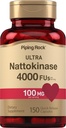 Piping Rock Nattokinase Supplement 4000 FU | 100 mg | 150 Capsules | Non-GMO, Gluten Free