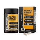 ONNIT Alpha Brain Nootropic Brain Supplement for Focus, Memory, mental Clarity, L-Theanine ve Vitamin B6, 90 Count Count