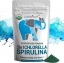 Chlorella Spirulina Toz Organik | Süper Yeşiller Toz ve Smoothie Mix | Chlorophyll for Immune Support and Energy | Raw Vegan protein | Spirulina Chlorella Toz | 50 Hizmet
