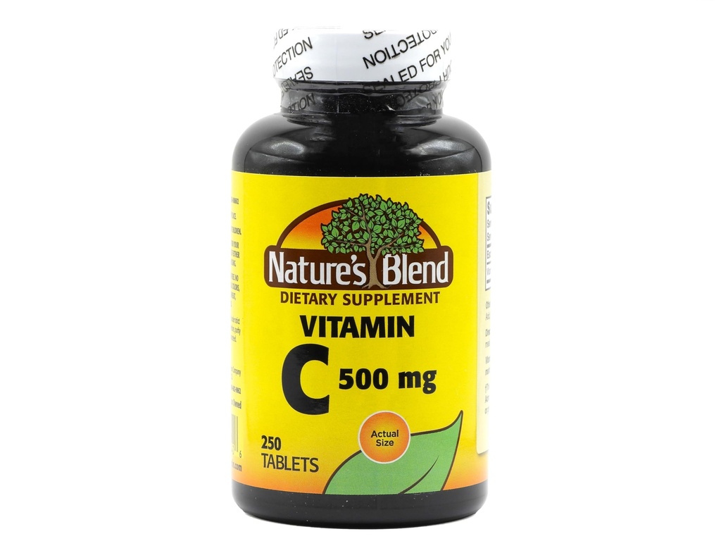 Nature's Blend C 500 mg 250 Tabletleri Doğa'nın Ölçeği
