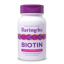 BariMelts Βιοτίνη 5000mcg, 90 Ταμπλέτες ταχείας διάλυσης (3- Μήνας προσφοράς), χωρίς ζάχαρη βιατρικές βιταμίνες για τις γυναίκες, φυσική γεύση φράουλας