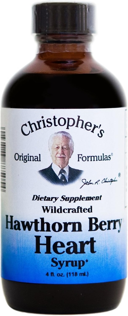 Dr. Christopher'ın Orijinal Formulaleri Hawthorn Berry Kalp Syrup, 4 Ounce