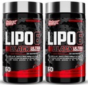 Nutrex έρευνα Lipo-6 μαύρο εξαιρετικά συμπυκνωμένο θερμογόνο συμπλήρωμα καύση λίπους, αύξηση απώλειας βάρους, ενέργειας & έντονη εστίαση 120 χάπια διατροφής