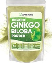 XPRS Nutra Organik G Biloba Toz - Cognition için Gingko Biloba Supplements - Vegan Dostu Ginkoba Biloba Organik - Immunity Boosting Ginkgo Biloba Toz (16 oz)