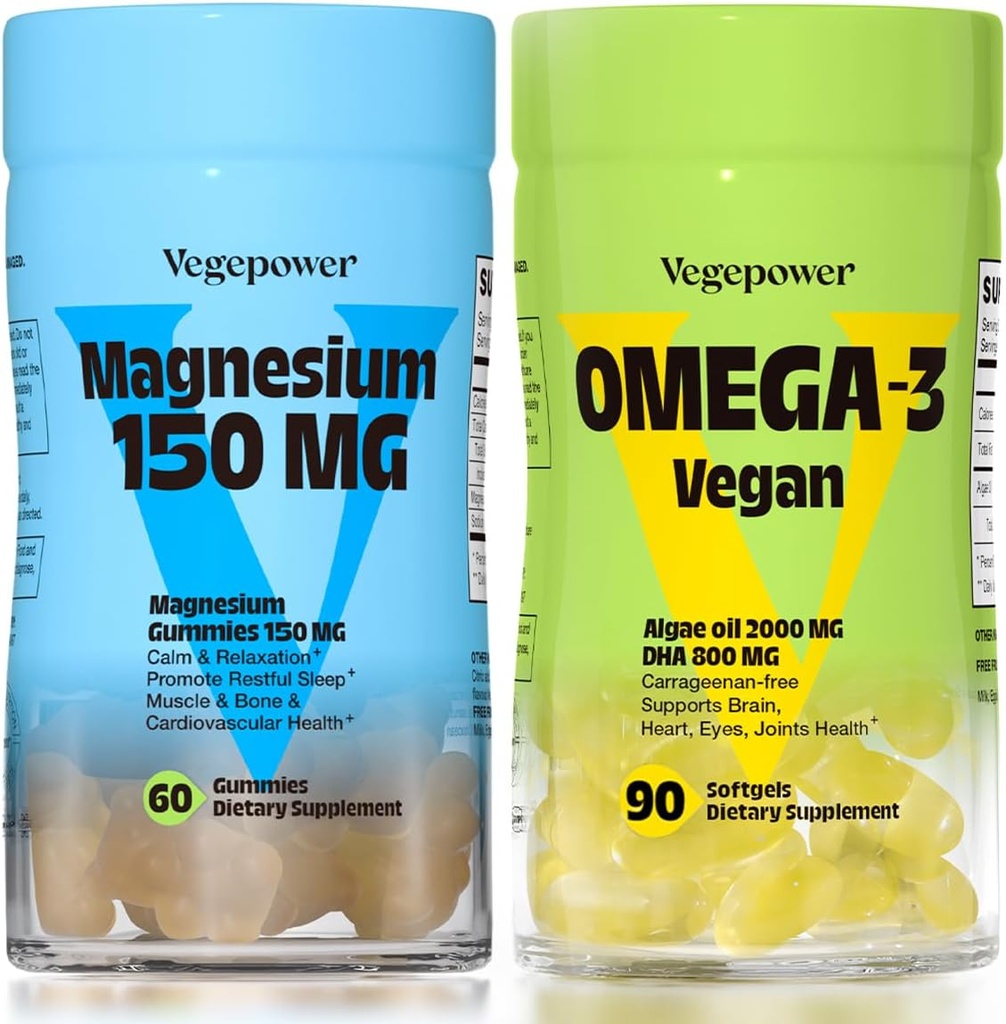 Vegan Omega-3 + Magnesium Gummies 