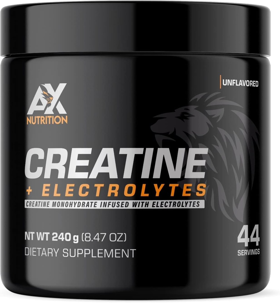 Kretine + Elektrolytes 240g |% Saft Kreeksi Elektrolytes ile Infüzyonda – Destek Kas Büyümesi Hydrated | 44 Servisler